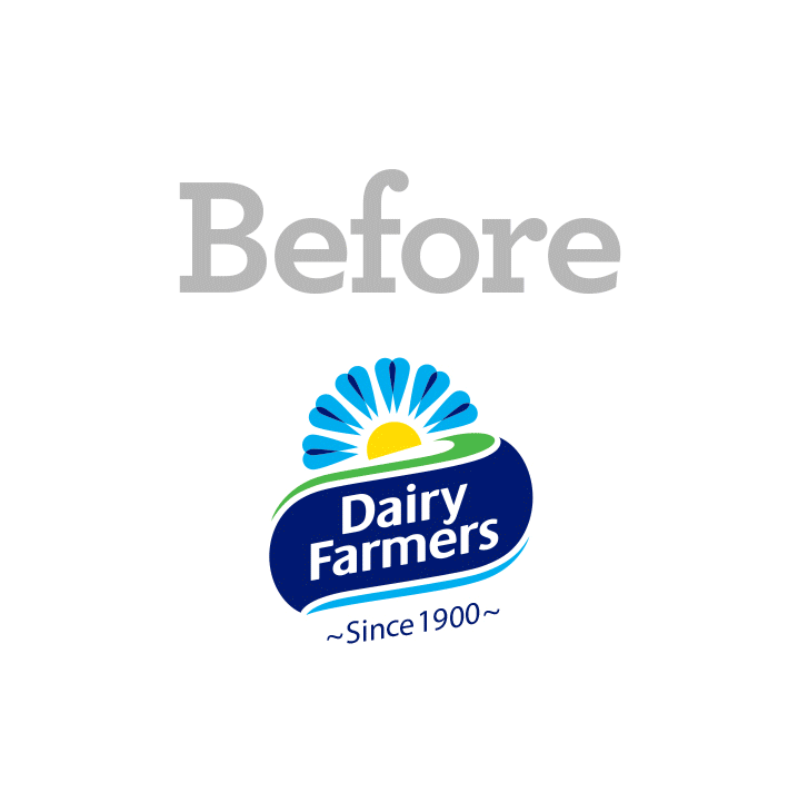 dairy farmers before and after design